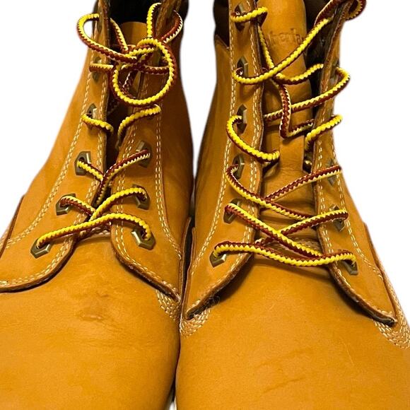 Sz 11 Women's Timberland Dausette Wheat Brown Nubuck High Top Sneaker Shoes, EUC - Picture 9 of 13